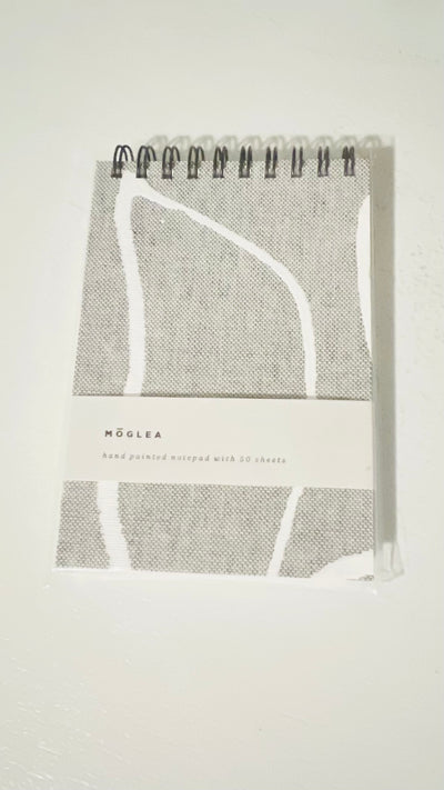 Hand painted notepad Black and white